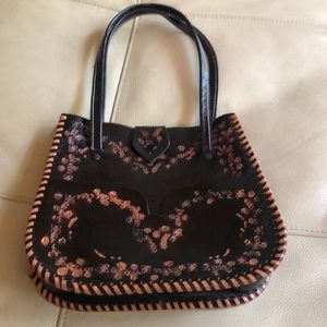 Bohemian Vintage leather purse